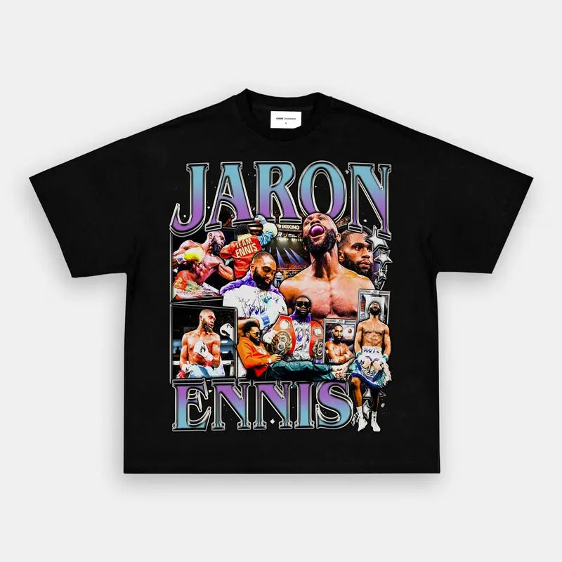JASON ENNIS TEE Boxing T-shirt, Boxer Tee, Sports Shirt, Athletic Tee, Fitness Gift, Workout T-shirt Crewneck Clothing Cotton Menswear