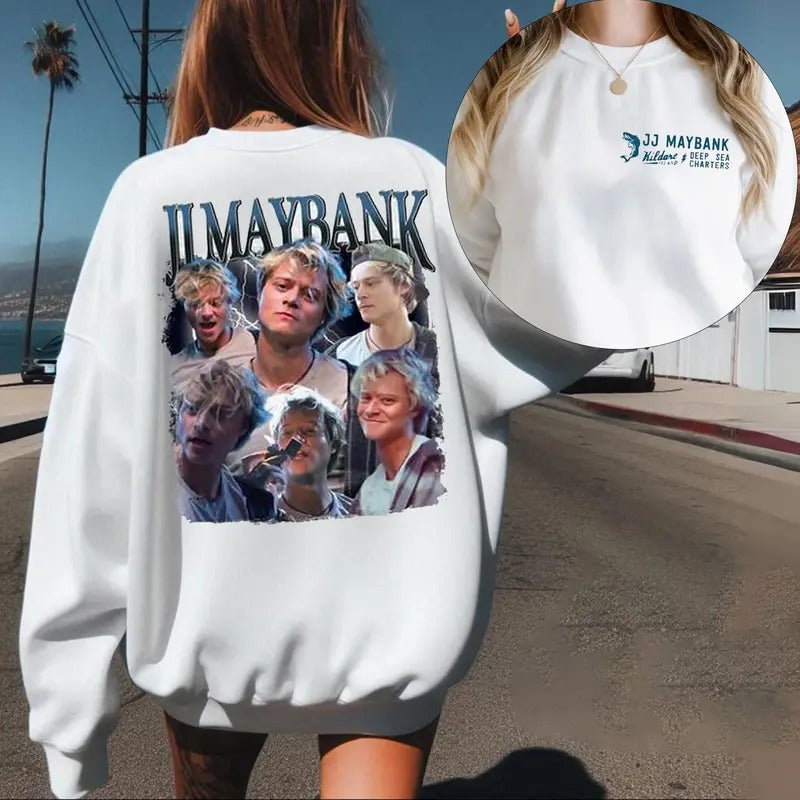 JJ Maybank Outer Banks Vintage Sweatshirt, Rudy Pankow OBX Merch for Fans, Gift For Movies Lovers Casual Clothing Unisex Fabric Menswear