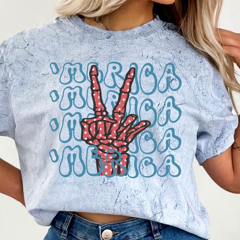 JULY 4TH SHIRT, 'MERICA Y'ALL SHIRT, 4TH OF JULY MEN SHIRT, UNISEX COTTON SHIRT, OVERSIZED HOLIDAY SUMMER SHIRT Comfort Fabric Top Womenswear Underwear Ladystyle{n002}2