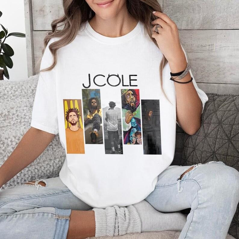 J.Cole Big as the what tour 2024 Short Tee Shirt Men Women All Size