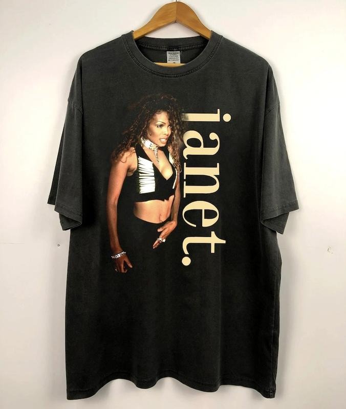 Janet Jackson Tour 90s Shirt, Concert Tour Shirt, Gift For Fans Men Women Cotton Menswear T-Shirt Top
