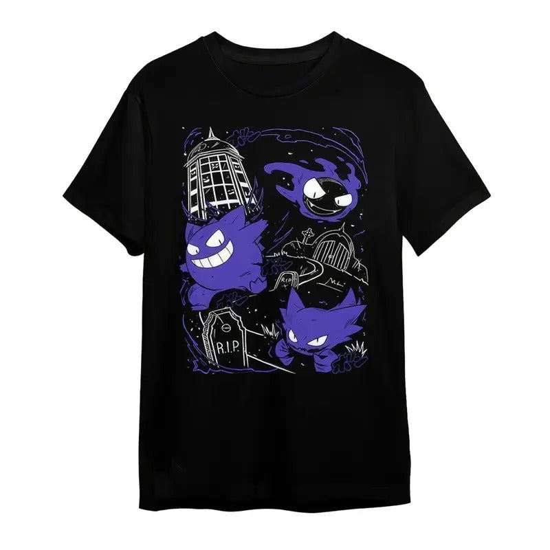 Japanese Horror Style Gengar T-shirt Hoodie, Sweatshirt | WearSparks.com