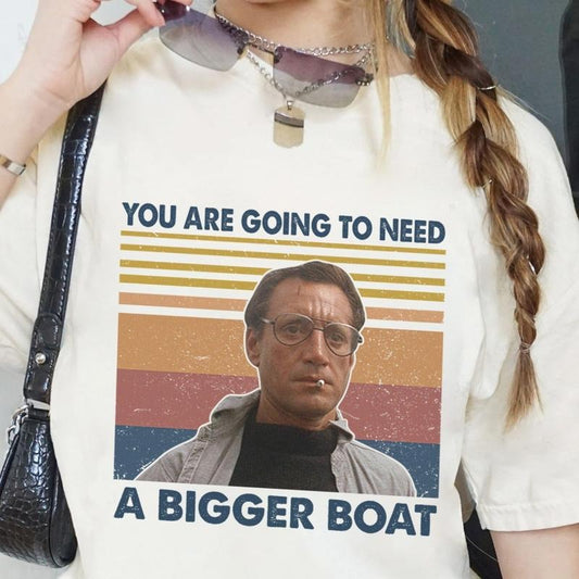 Jaws Movie Shirt Jaws Martin Brody Shirt Vintage You Are Going To Need A Bigger Boat Shirt