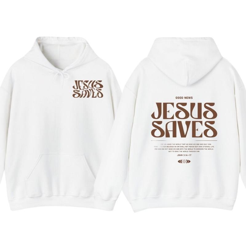 Jesus Saves Christian Washed T-Shirt, Hoodie Trendy Christian Shirt Sweatshirt | WearSparks.com
