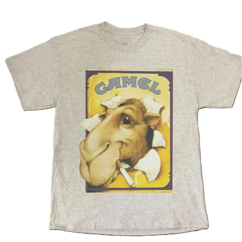 Joe Camel T-Shirt NWOT Men's Tshirt Size USA Unisex Menswear Top Underwear Tshirt Streetwear Man Tropical Crewneck Shortsleeve Round Neck Casual