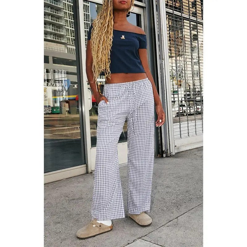 John Galt Women's Plaid Anastasia Boxer Sweatpants T-Shirts, Hoodie, Sweatshirt | WearSparks.com