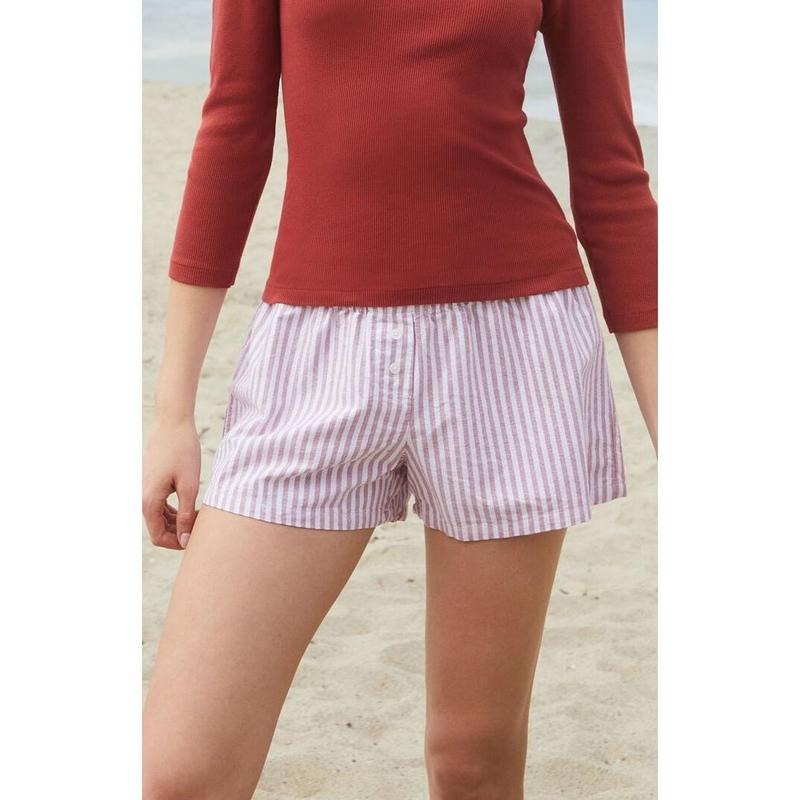 John Galt Women's Red Summer Thermal Shorts