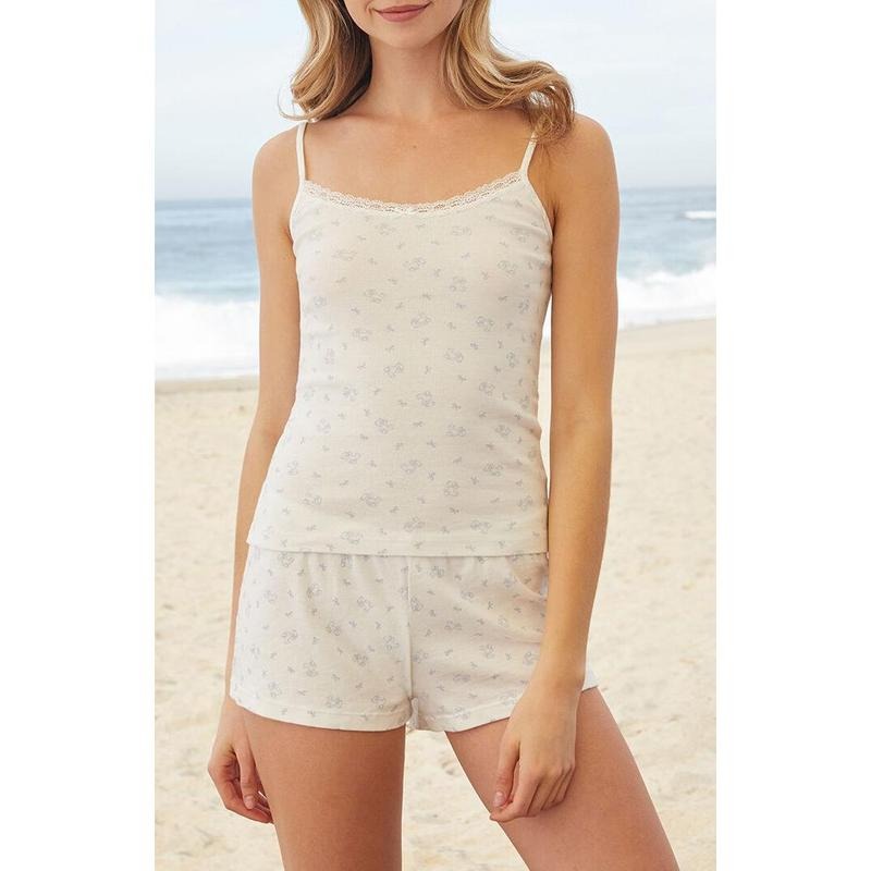 John Galt Women's Teddy Bear Skylar Pajama Tank Top - Multicolor T-Shirts, Hoodie, Sweatshirt | WearSparks.com