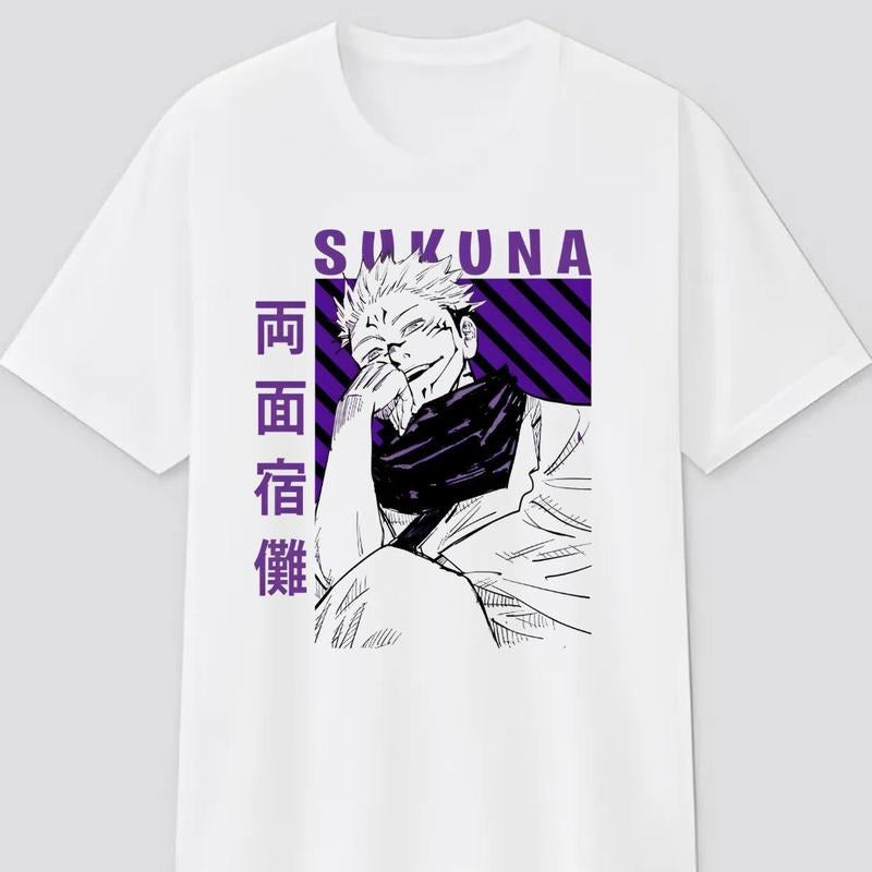 Jujutsu Kaisen Anime Tee, Ryomen Sukuna White T-Shirt, Anime & Manga Gifts Sweatshirt, Hoodie, Comfort Colors