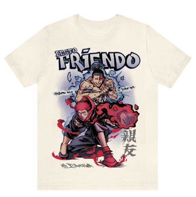 Jujutsu Kaisen Sweatshirt - Itadori & Todo Besto Friendo Sweatshirt, Hoodie, Comfort Colors