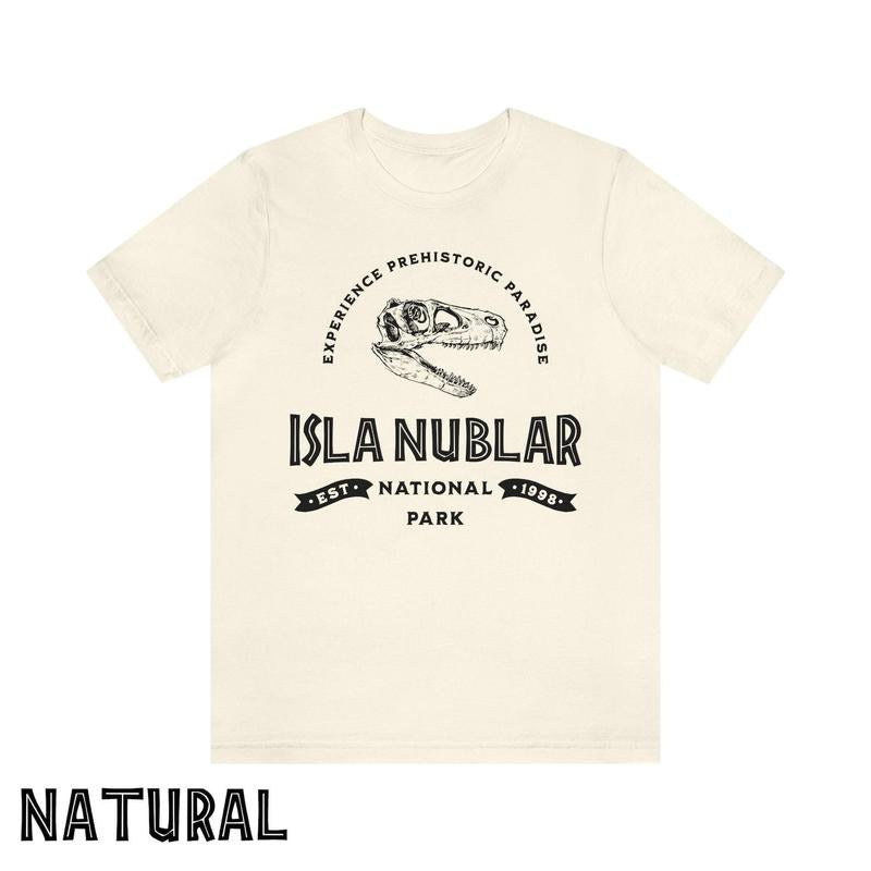 Jurassic Park T-Shirt, Isla Nublar T-Shirt, Movie Lover Gift, Isla Nublar National Park Shirt, Jurassic World, Movie Shirt, Dinosaur Shirt