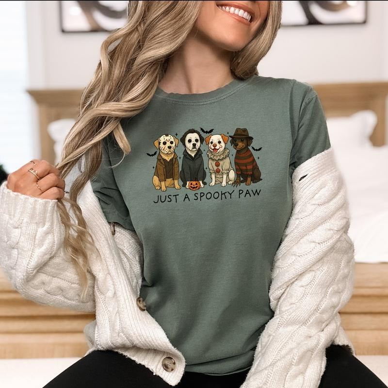 Just A Spooky Paw - Comfort Colors T-Shirt