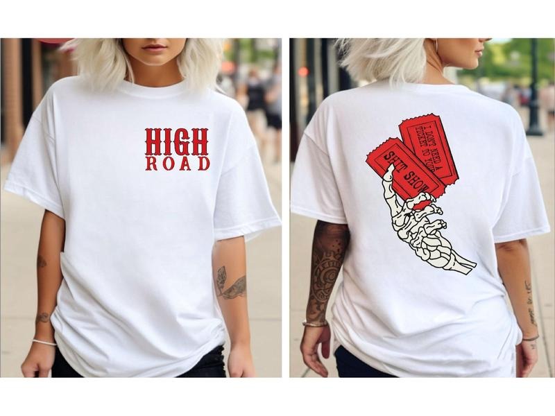 K0e Wetzel High Road Sh!t Show 2 Sides Shirt Sweatshirt, Hoodie, Comfort Colors