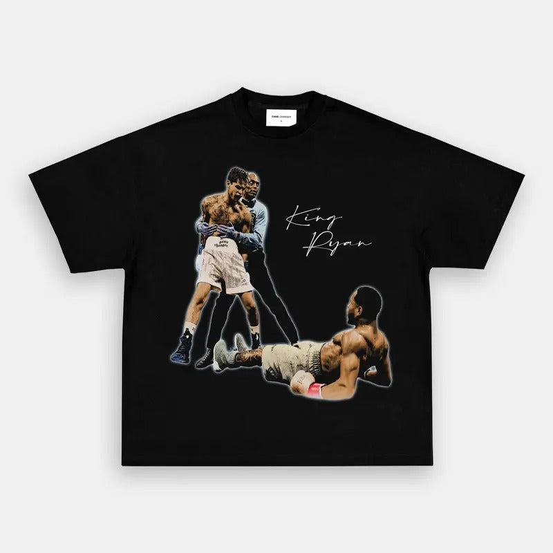 KING RYAN TEE Boxing T-shirt, Boxer Tee, Sports Shirt, Athletic Tee, Fitness Gift, Workout T-shirt Crewneck Clothing Cotton Menswear