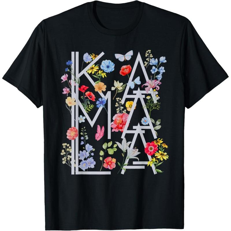 Kamala Harris Vintage Floral Feminine First Female President T-Shirt made in usa Hoodie, Sweatshirt | WearSparks.com