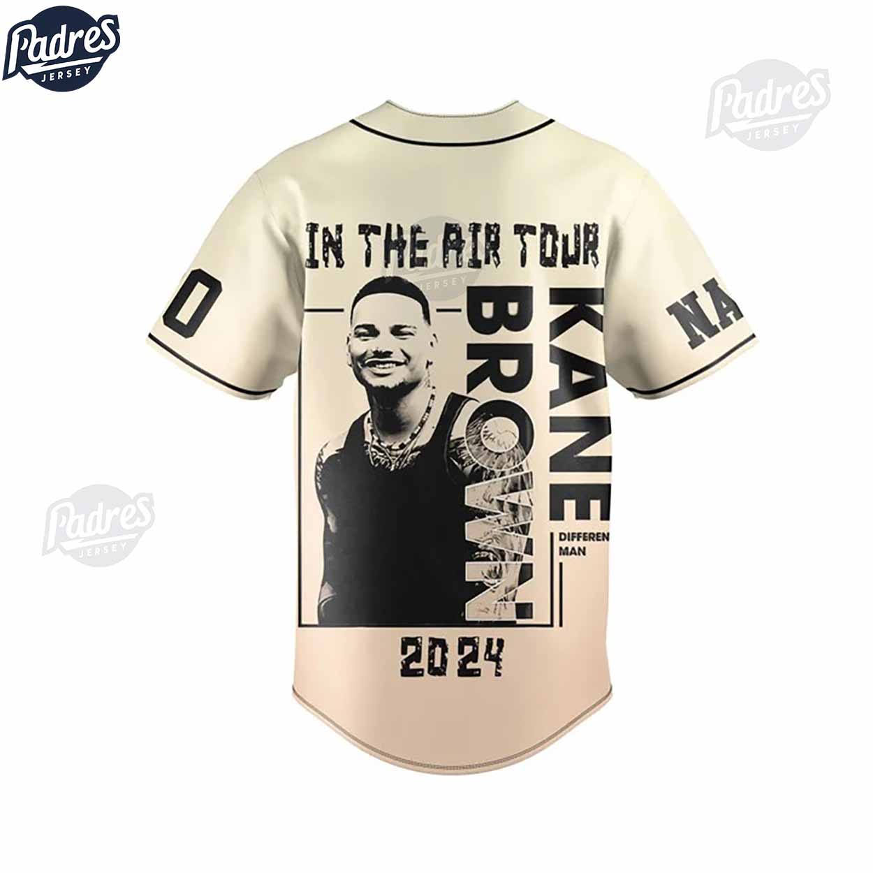 Kane Brown In The Air Tour Custom Baseball Jersey - Padres Jersey Oasis: Elevate Your Baseball Style Game