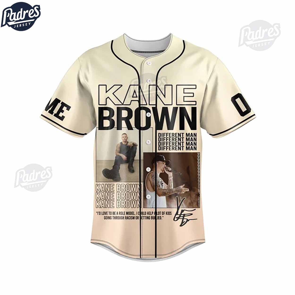 Kane Brown In The Air Tour Custom Baseball Jersey - Padres Jersey Oasis: Elevate Your Baseball Style Game