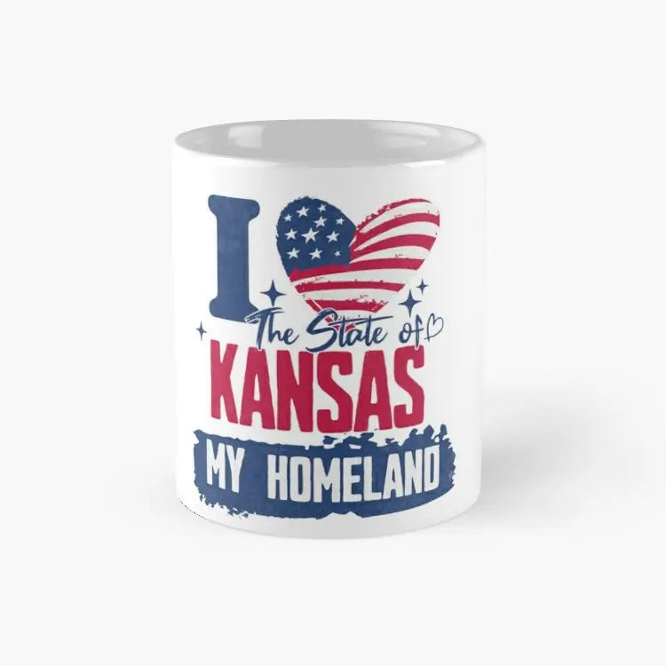 Kansas My Homeland Classic Mug, Gift For Football Fans, Best Gift For Family