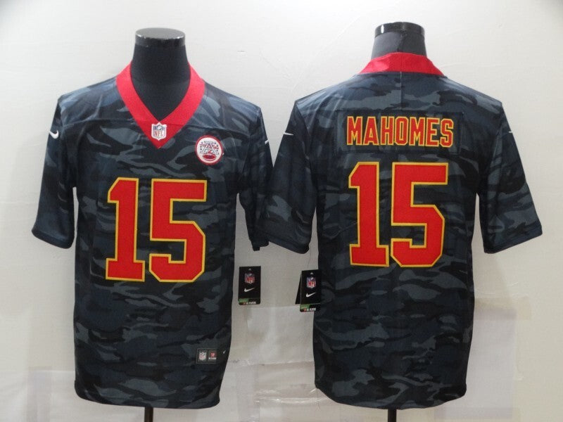 Kansas City Chiefs #15 Patrick Mahomes II 20 Camo Red Adult 841 Style 1