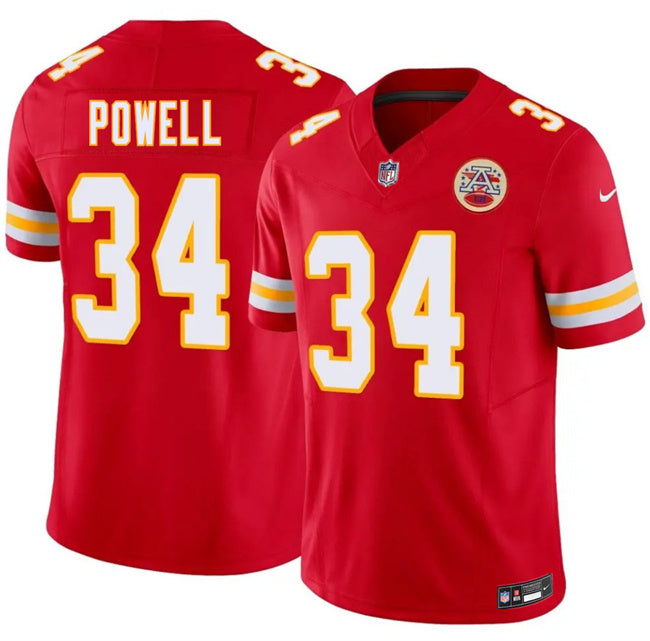 Kansas City Chiefs #34 ShunDerrick Powell Red 2026 F.U.S.E. Vapor Untouchable