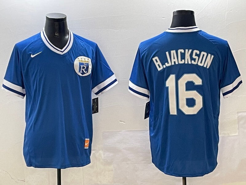 Kansas City Royals #16 Bo Jackson Royals Retro Adult