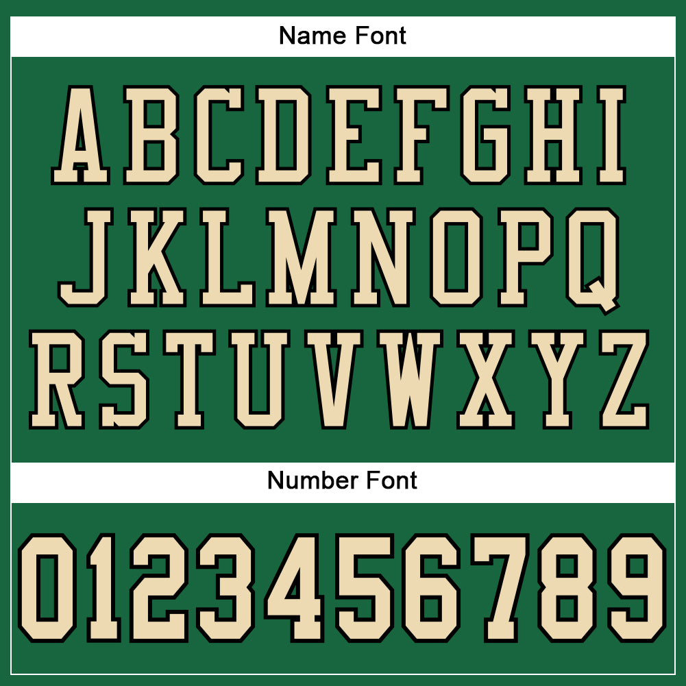 Custom Kelly Green Cream-Black Mesh Authentic Football Jersey T-Shirts, Hoodie, Sweatshirt | WearSparks.com (Image 4)