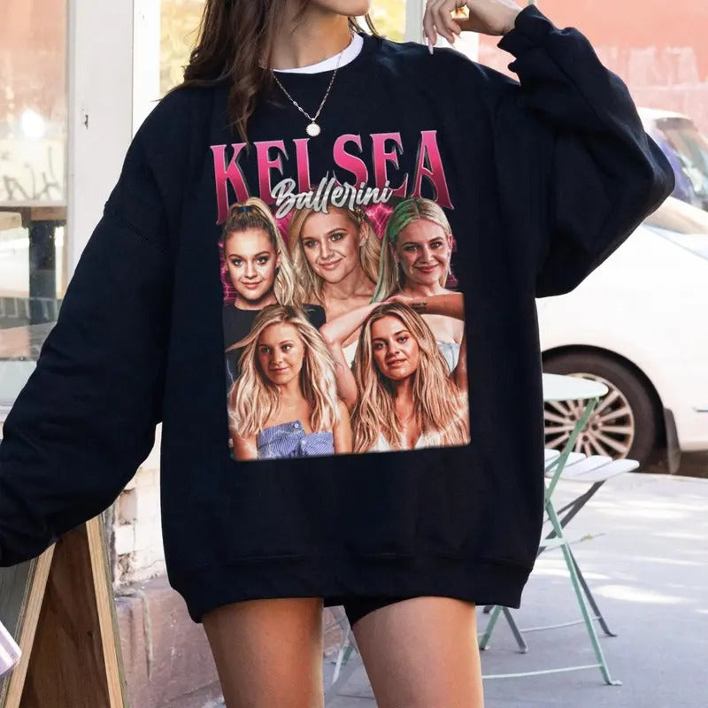 Kelseaa Vintage Inspired Tee, Concert Outfit, Country Music Fan Top, Country Girl, Unisex Sweater Pullover Tee