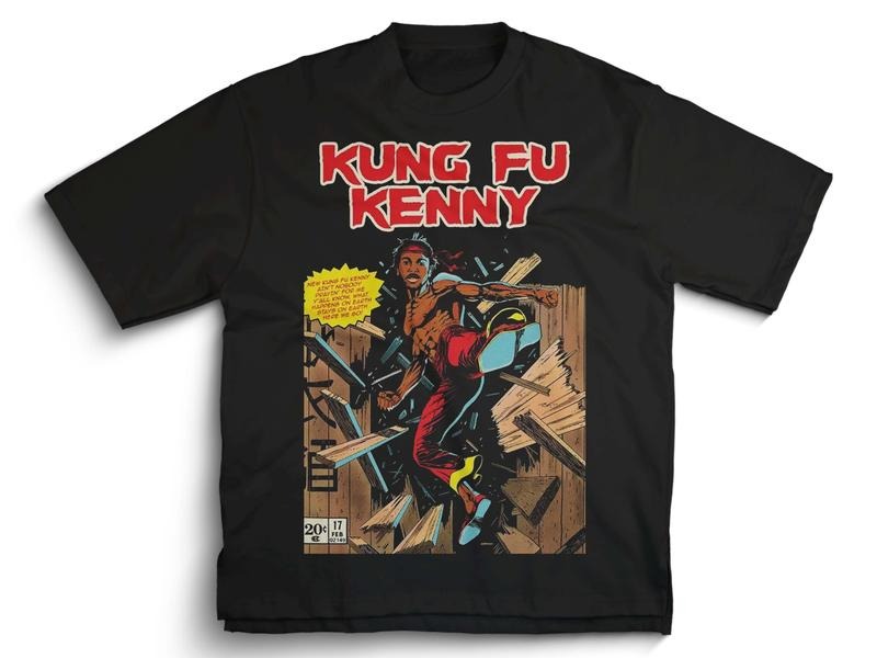 Kendrick Kung Fu Kenny T Shirt, Vintage 90's Comic Style T Shirt, Not Like Us, Trending Shirt, Funny Shirt, Urban Hiphop Clothing, Unisex T-Shirt, Gifts For Men Women, Short Sleeve Tee Shirt