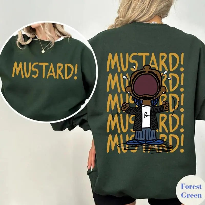 Kendrick Lamar Mustard Shirt, Kdot T Shirt, Mustard Sweatshirt, Gnx Sweater, Tv Off, Sweatshirt, Unisex Sweater Pullover Tee