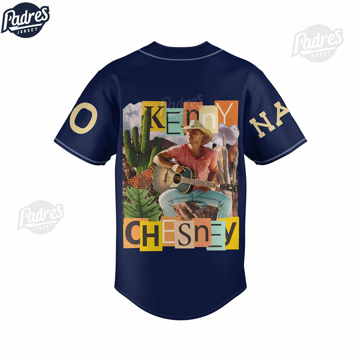 Kenny Chesney Live A Little Vacation Custom Baseball Jersey - Padres Jersey Oasis: Elevate Your Baseball Style Game
