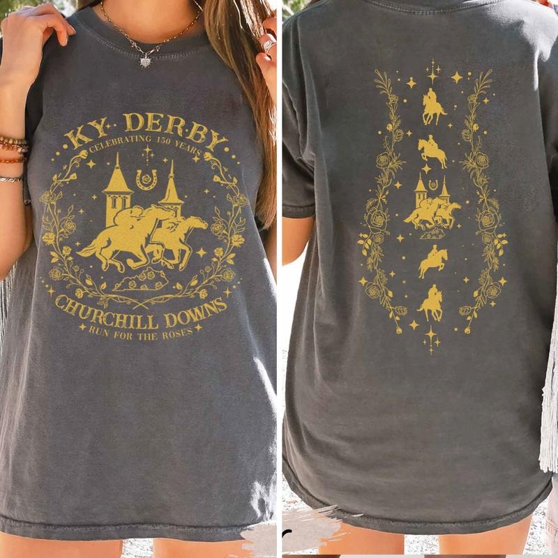 Kentucky Derby 150th Anniversary Comfort Color Shirt, Derby Kentucky Horse Racing Tee, KY Derby May the Fourth Shirt, Run For the Roses Gift
