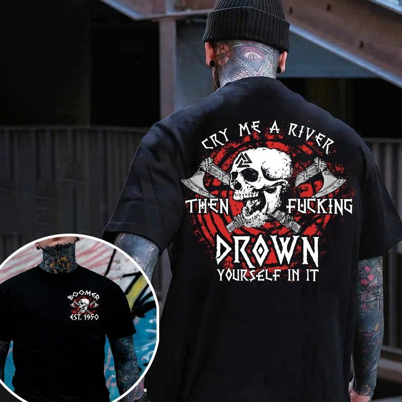 KingZlia Shop Boomer Custom Year Badass Generation T-shirt 100% Cotton Unisex Comfort Womenwear Graphic Crew Neck Long Sleeve Autumn Casual Christmas Pull On - Collar, Embroidered