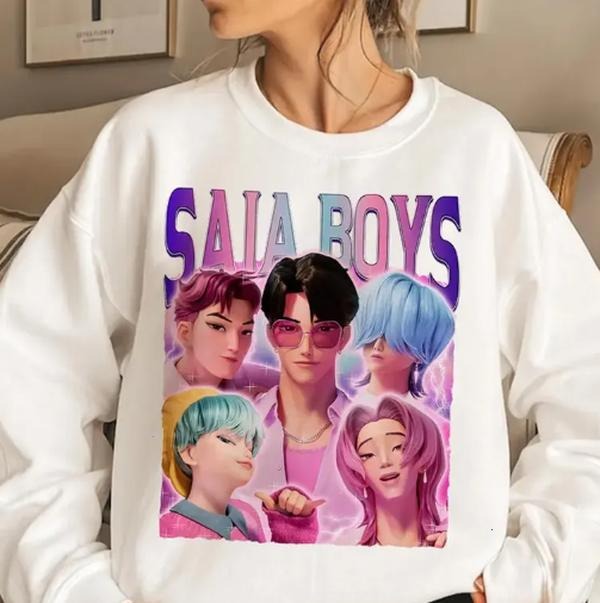 Kpop Saja Boys Shirt, Saja Boys Fan Gifts, Kpop Demon Hunters T-shirt, Demon Hunters Merch, Kpop Huntrix Pin shirt, Saja Boys Unisex Shirt