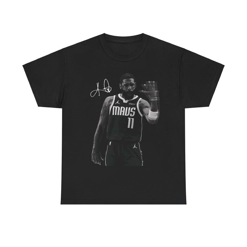 Kyrie Fan Basketball Graphic Tee Shirt for Men - Sustainable and Durable - Casual, Menswear Cotton Streetwear Menswear Top Classic Smooth Crewneck Round Neck