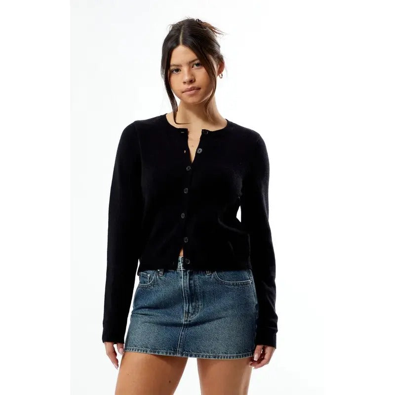 LA Hearts Women's Marley Button Down Cardigan