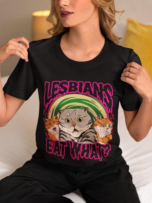 LGBT Lesbian Eat What Cat Vintage T-Shirt, Busy Thinking Shirt, Lesbian Shirt, Pride Month Shirt, For LGBT Shirt Unisex T-shirt, sweater and Hoodie