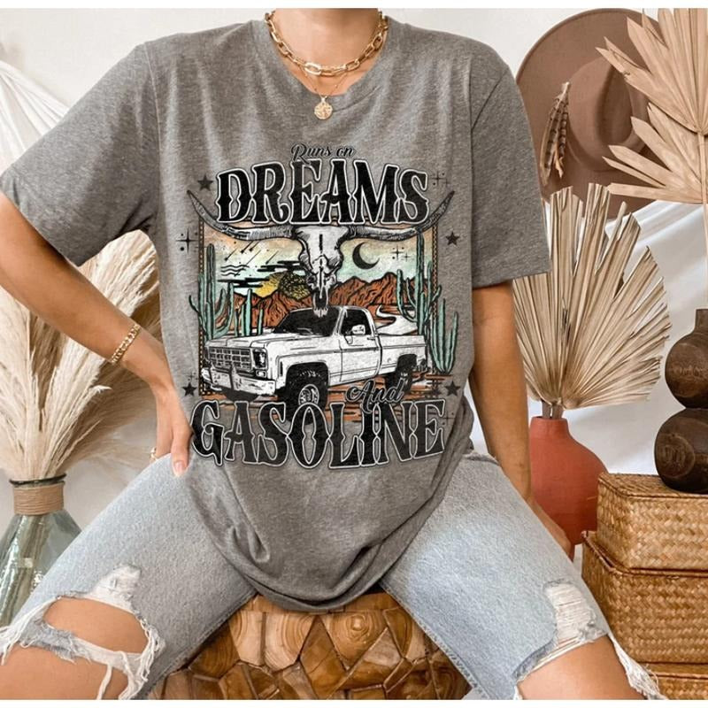 Lainey Wilson Shirt, Longhorn Western Tee, Oversized Boho Graphic, Southwest Style, Nashville Outfit, Midwest Gift F1MRG...