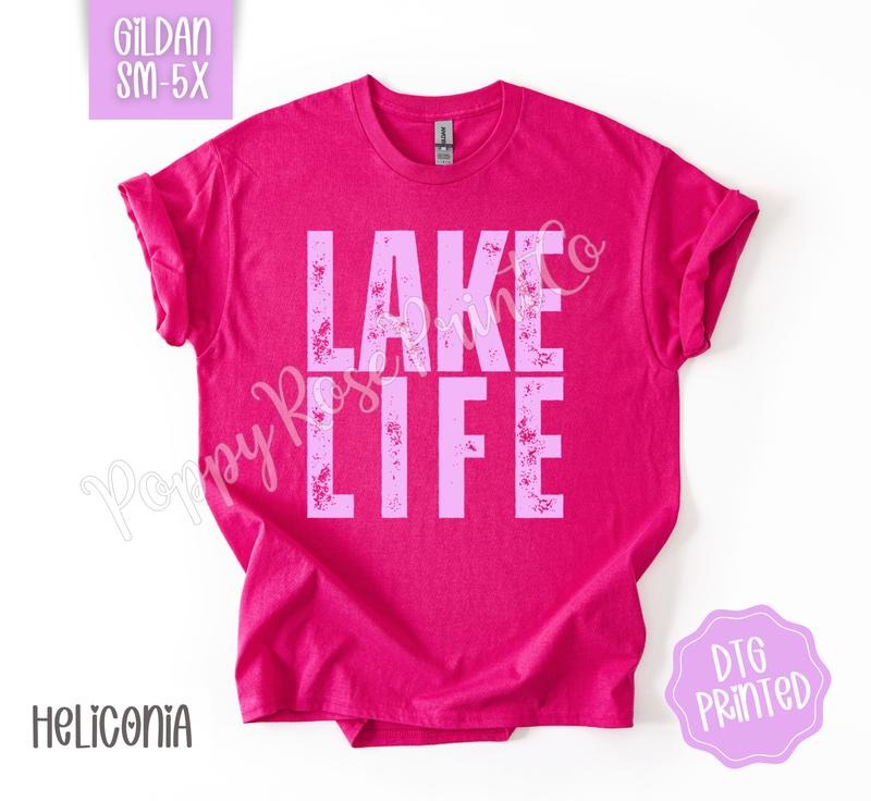 Lake Life Gildan Shirt, Cute Summer Tshirt, Trendy Beach Tee, Gift for Her