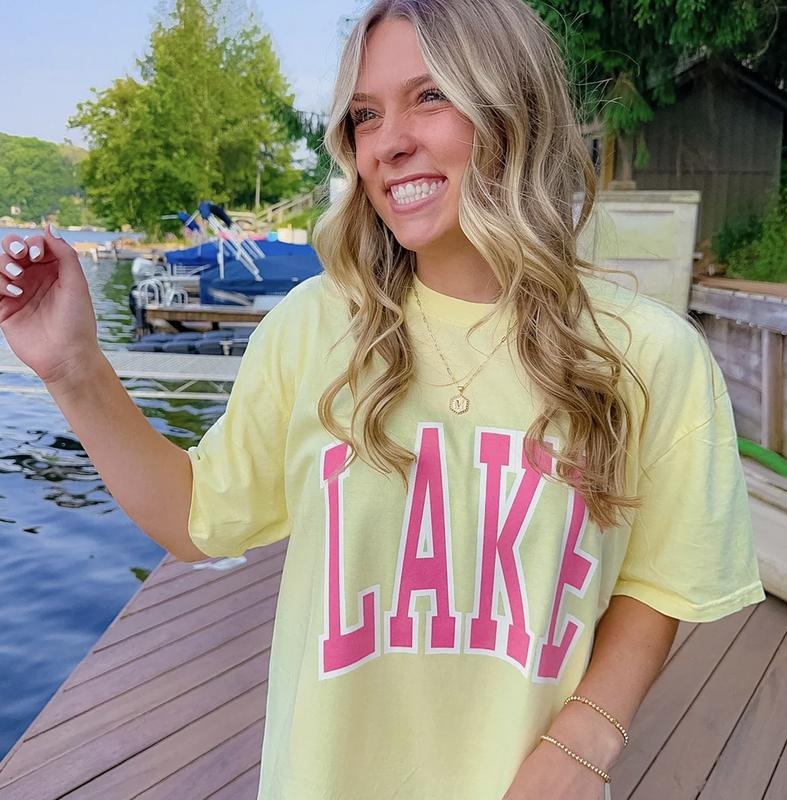 Lake Shirt Comfort colors t-shirt summer unisex shirt perfect for the lake and summer seasons Cotton Fabric