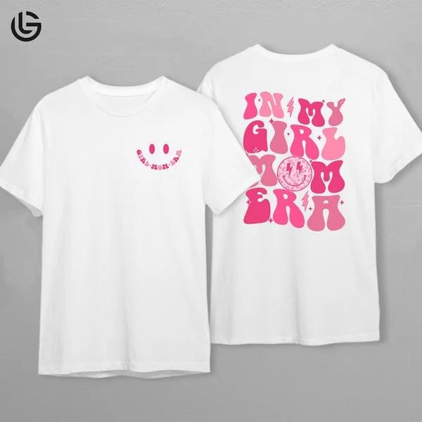 Latarshia Grant Store In My Girl Mom Era Graphic T-Shirt Motherhood Aesthetic Gift For Mama And Baby Shower