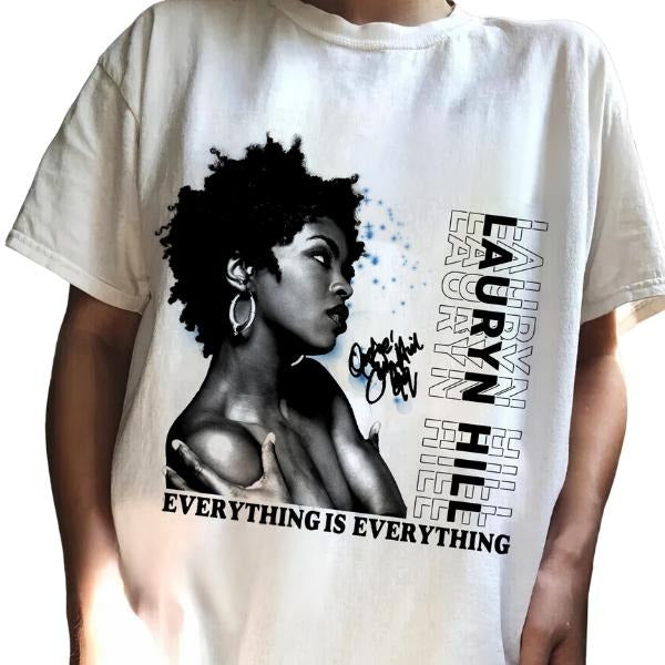 Lauryn H!ll Everything is Everything T-shirt, 90's Lauryn Hill Shirt, Retro Music Gift for Men Women Unisex T-shirt