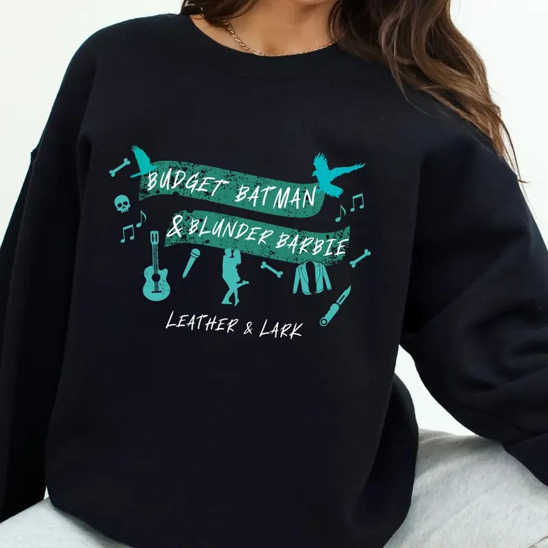 Leather and Lark Sweatshirt, Butcher & Blackbird Brynne Weaver Hoodie, Trigger Warning, Smut Gift Book Sweatshirt, Dark Romance, Romantasy Unisex Soft Comfort Crewneck Pullover Long Sleeves Graphic Fabric Sweater