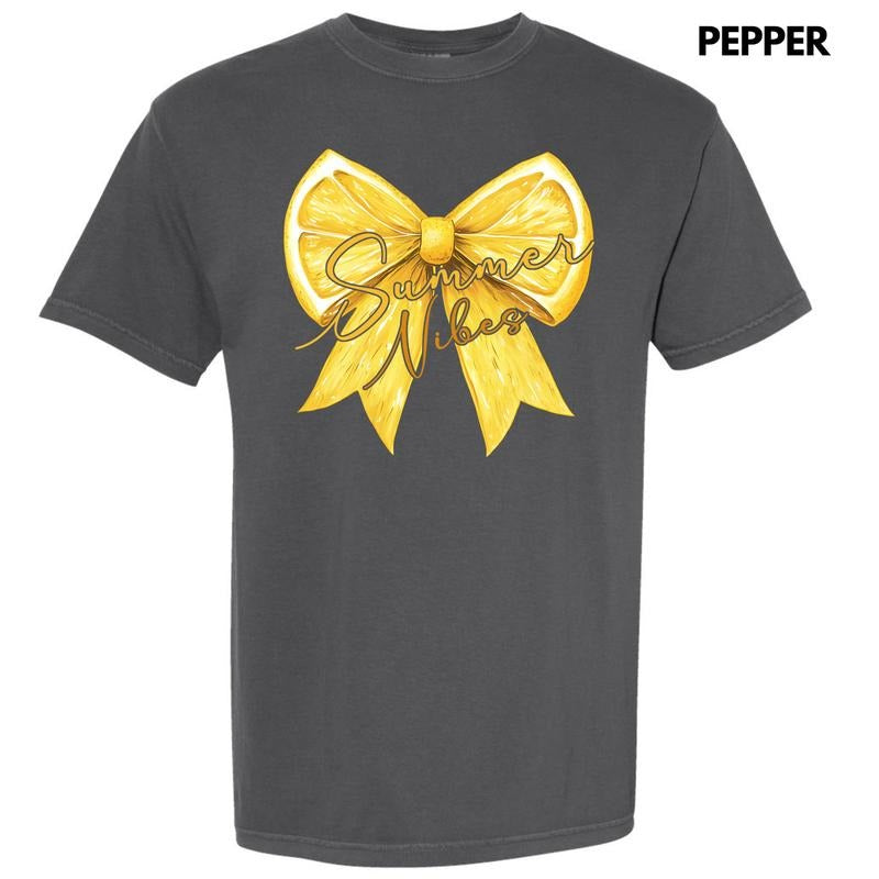 Lemon Summer Bow Comfort Colors T-Shirt 'NLB'