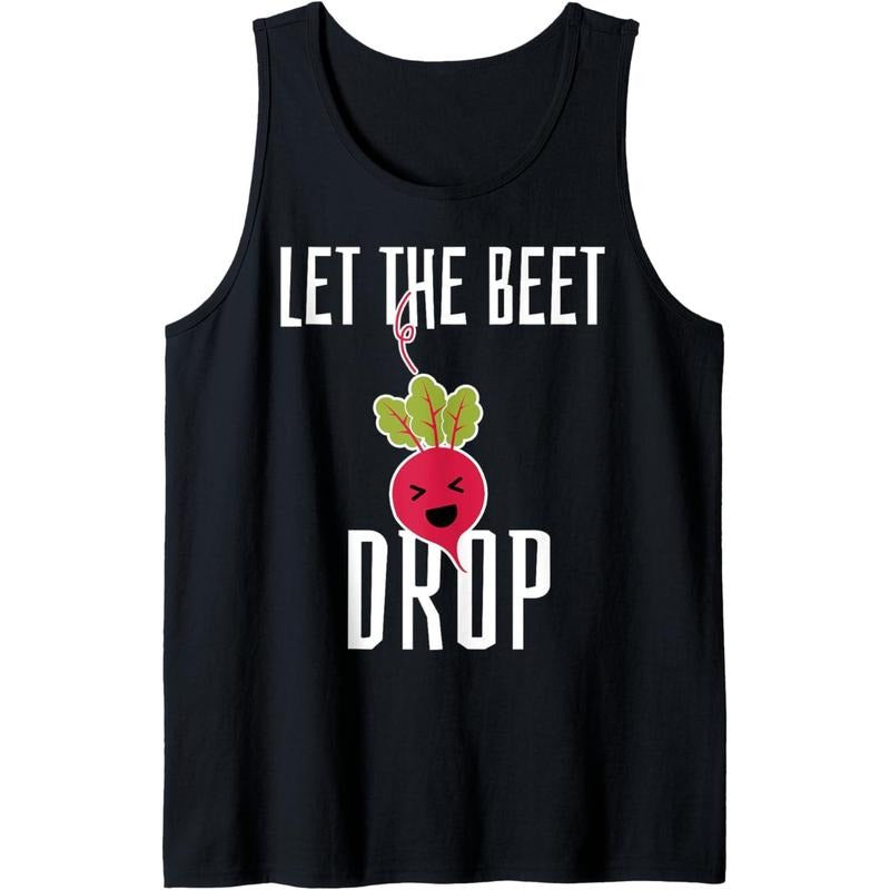 Let The Beet Drop - Funny EDM Techno Party Rave DJ Gift Tank Top MADE IN USA