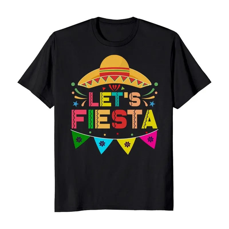 Let's Fiesta Cinco De Mayo Batalla De Puebla Hispanic Heritage T-Shirt Casual Classic Hoodie, Sweatshirt | WearSparks.com