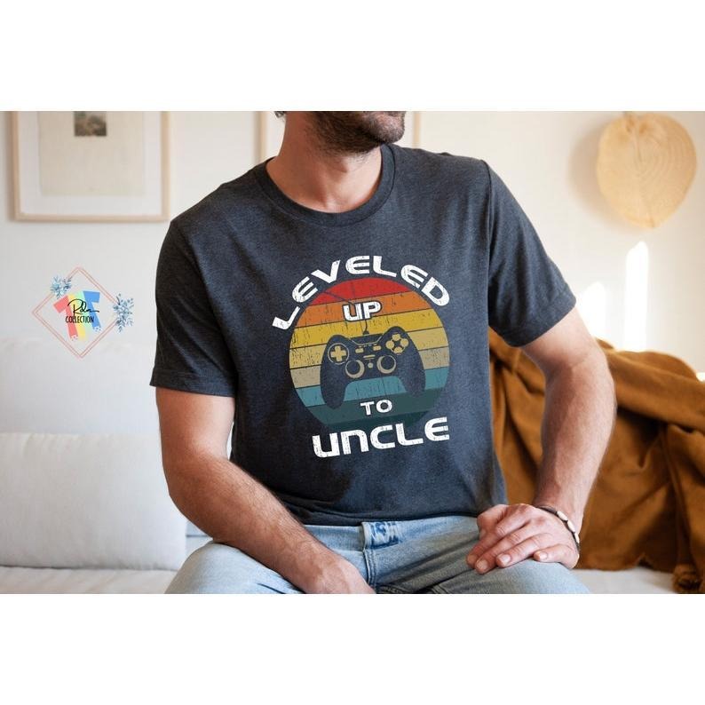 Leveled Up To Uncle Shirt Funny Gift For Gamer New Uncle T-shirt, sweater and Hoodie Sweatshirt | WearSparks.com