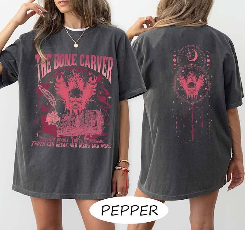 Licensed Bone Carver Shirt, Acotar Sarah J Maas Merch, Acotar Comfort Colors Shirt, Crescent City Bookish Shirt, Sjm Shirt, Bookish Gift