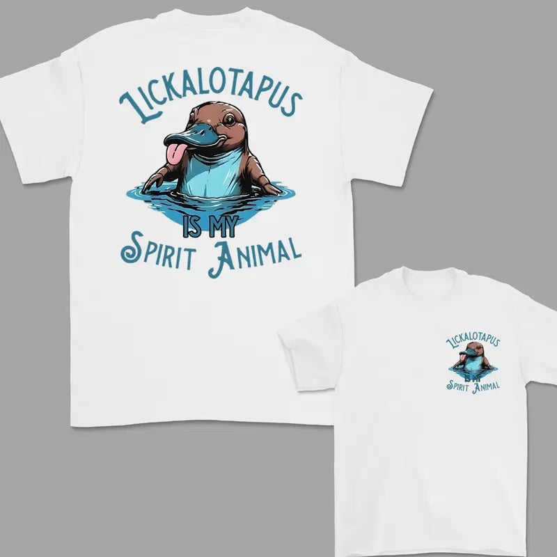 Lickalotapus Is My Spirit Animal Meme Funny Lickalotapus T-Shirt, Men's Funny T-Shirt Crewneck Menswear