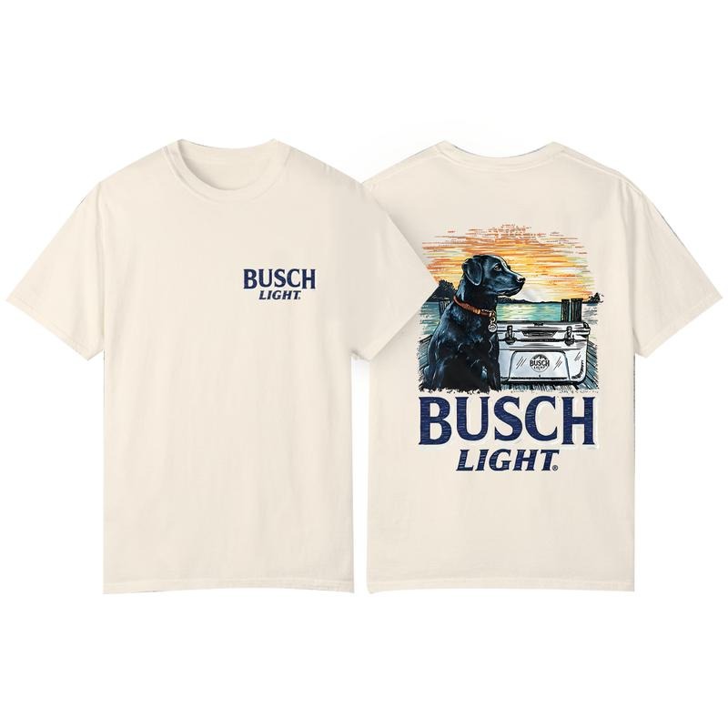 Limited Busch Light Deer Label Double Side Shirt, Custom Pullover Crewneck Hooded Sweatshirt, Colors White Black Grey Brown Dark Chocolate Ash Sand, Gifts Her Him Unisex Hoodie Menswear Sweaters billabongshirts