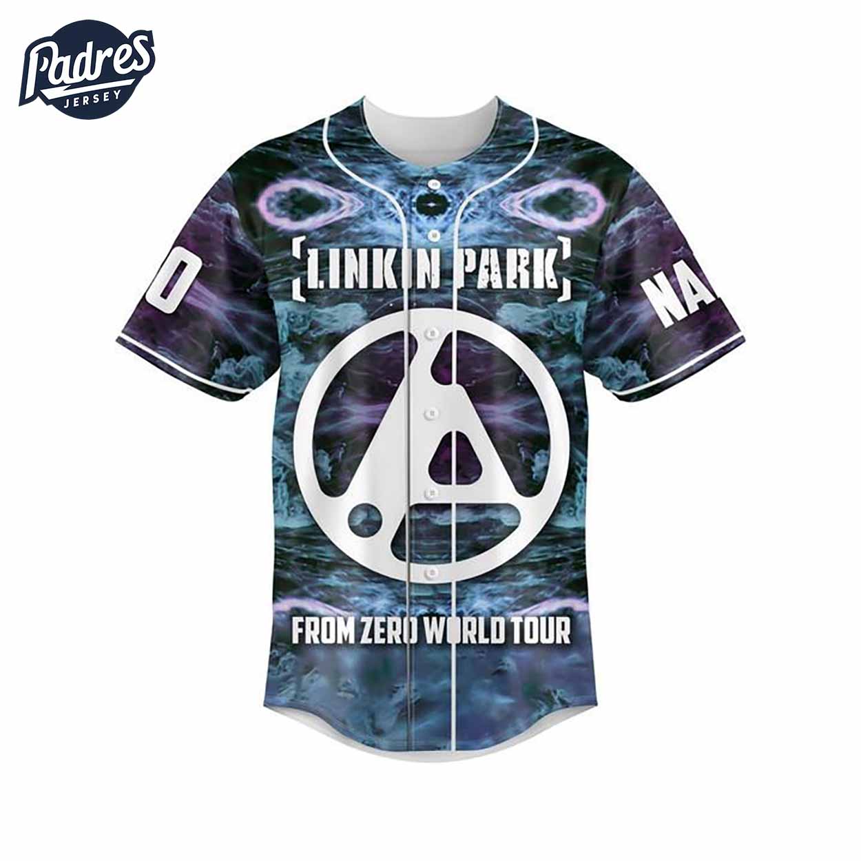 Linkin Park From Zero World Tour Custom Baseball Jersey - Padres Jersey Oasis: Elevate Your Baseball Style Game